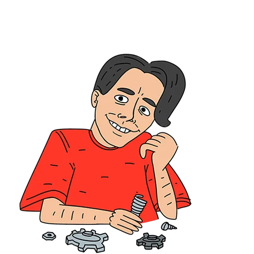 ⚙️ Стикер «Поговорим по мужски Без текста» для Telegram