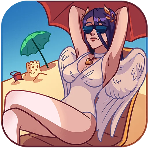 🏖 Стикер «Нова без текста» для Telegram