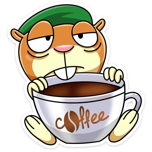 ☕️ Стикер «Оливер - отважный боец диванных войск&;» для Telegram