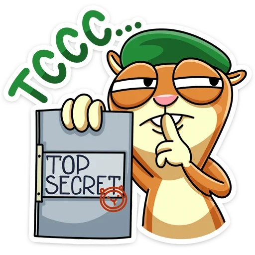 🤫 Стикер «Оливер - отважный боец диванных войск&;» для Telegram