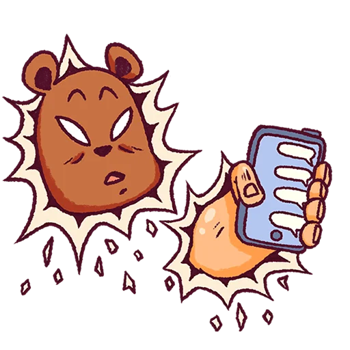 🤨 Стикер «Папа медведь Без Текста» для Telegram
