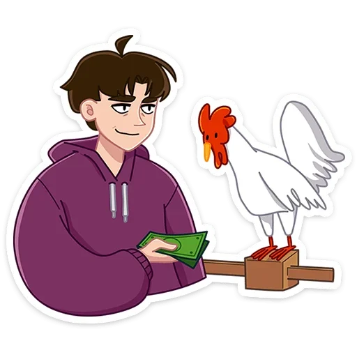 🐓 Стикер «Пикчер» для Telegram