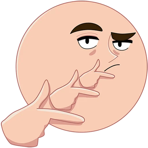 🤔 Стикер «Пикчер Без текста» для Telegram