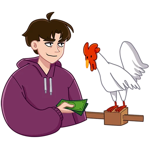 🐓 Стикер «Пикчер Без текста» для Telegram