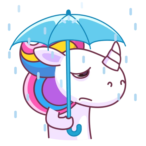 ☔️ Стикер «Поникорн» для Telegram