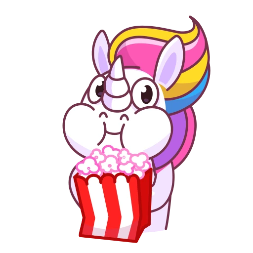 🍿 Стикер «Поникорн» для Telegram