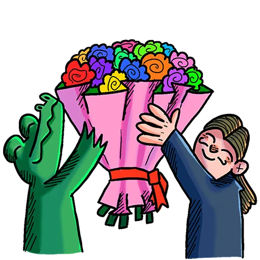 💐 Стикер «Преколер и Кроко Без Текста» для Telegram