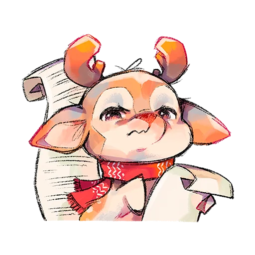 🦌 Стикер «Пуду Без Текста» для Telegram