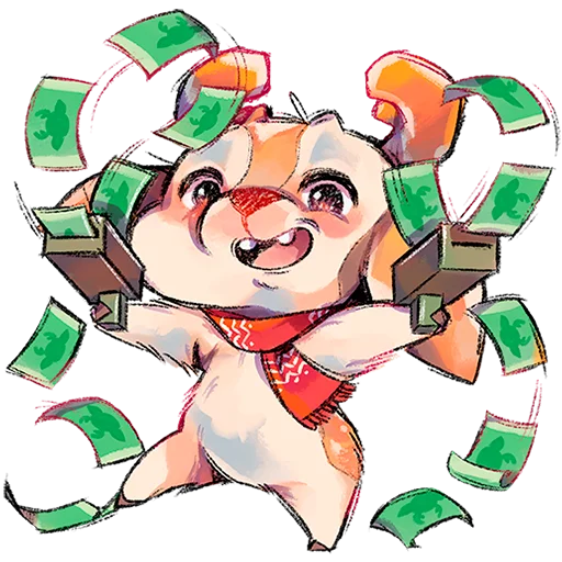 🦌 Стикер «Пуду Без Текста» для Telegram
