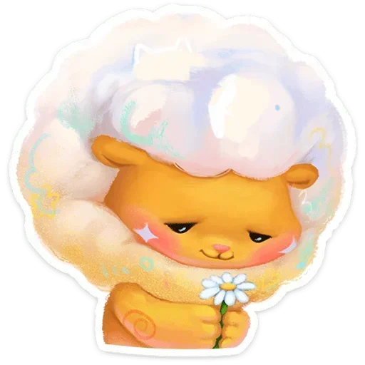 🌸 Стикер «Пафф» для Telegram