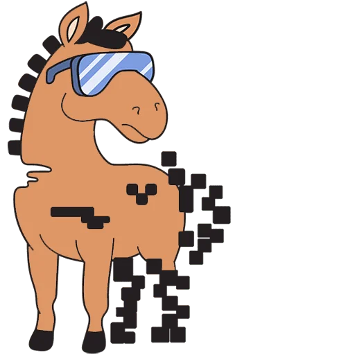 🐴 Стикер «Каламбуры Без Текста» для Telegram