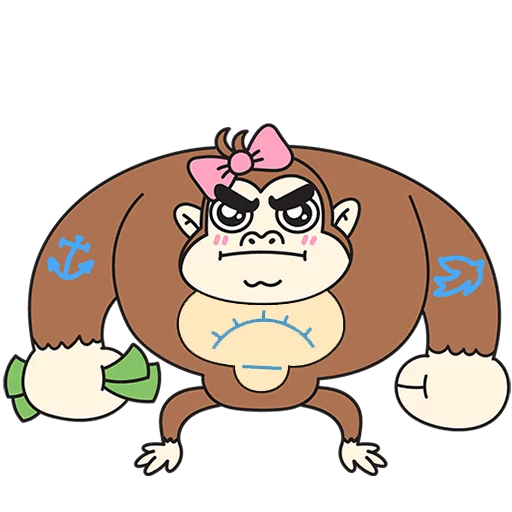 🦍 Стикер «Каламбуры Без Текста» для Telegram