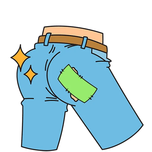 👖 Стикер «Каламбуры Без Текста» для Telegram