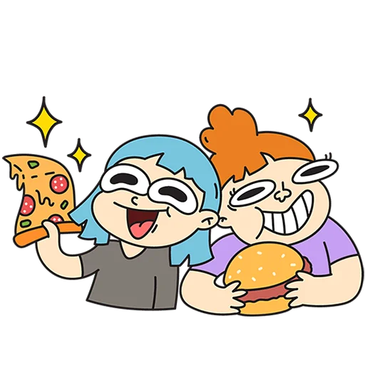 🍕 Стикер «Каламбуры Без Текста» для Telegram
