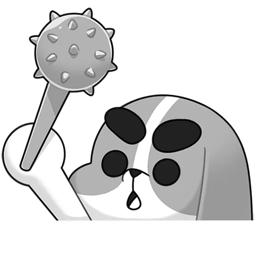 😠 Стикер «Пес без текста» для Telegram