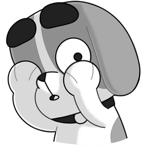 🫣 Стикер «Пес без текста» для Telegram