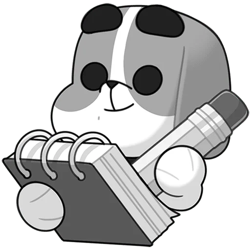 🗒 Стикер «Пес без текста» для Telegram