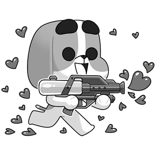 🥰 Стикер «Пес без текста» для Telegram