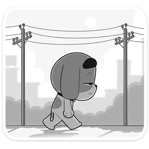 😔 Стикер «Пес» для Telegram