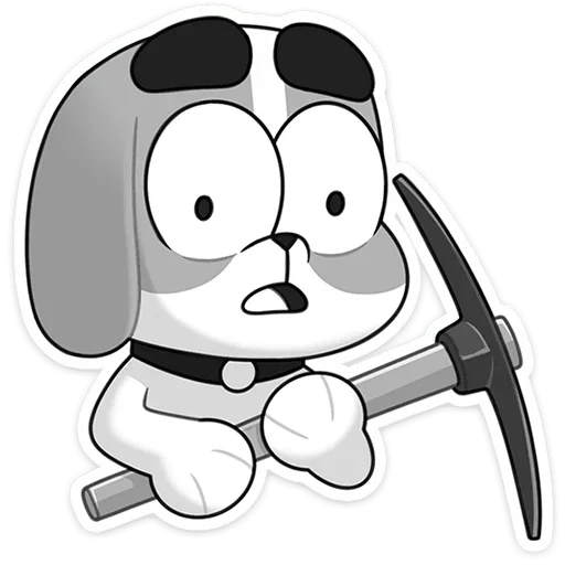 ⛏ Стикер «Пес» для Telegram