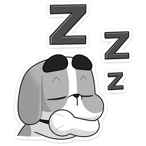 😴 Стикер «Пес» для Telegram