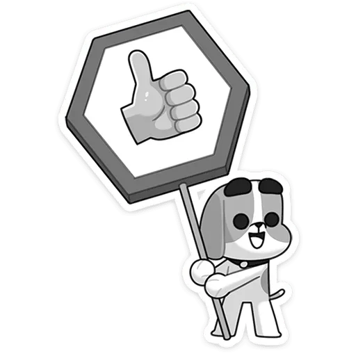 👍 Стикер «Пес» для Telegram