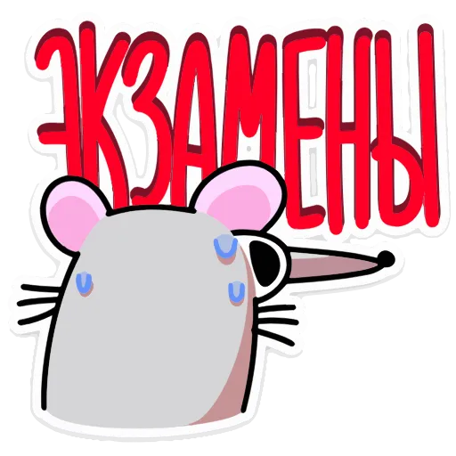 😰 Стикер «Крысюк к доске» для Telegram