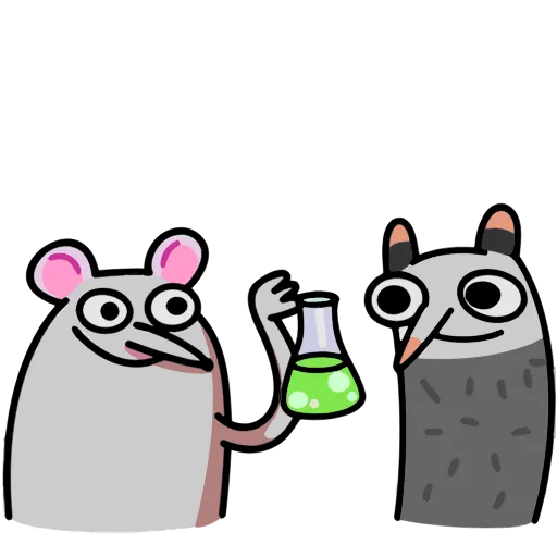 ⚗️ Эмодзи «Крысюк, к доске!» для Telegram