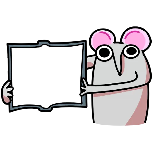 🪧 Эмодзи «Крысюк, к доске!» для Telegram