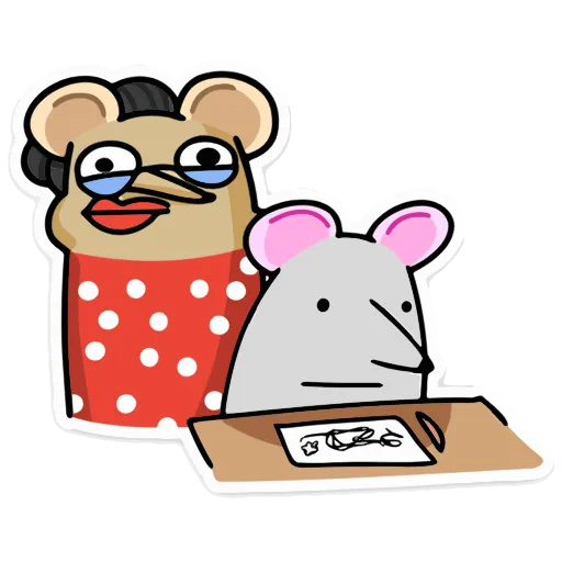 🤓 Эмодзи «Крысюк, к доске!» для Telegram