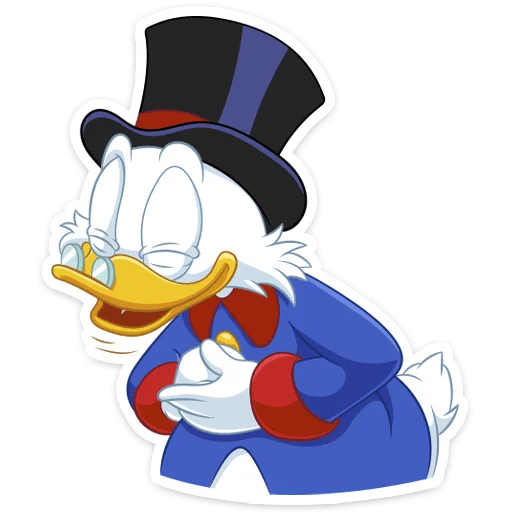 😂 Стикер «Скрудж МакДак» для Telegram