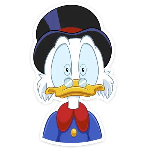 😳 Стикер «Скрудж МакДак» для Telegram
