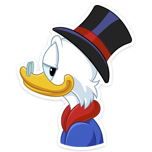 😏 Стикер «Скрудж МакДак» для Telegram