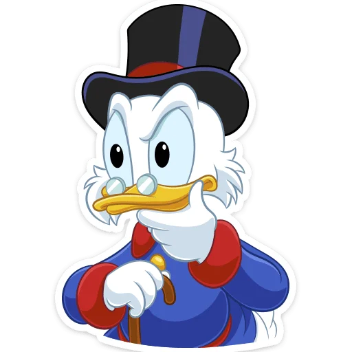 🤔 Стикер «Скрудж МакДак» для Telegram