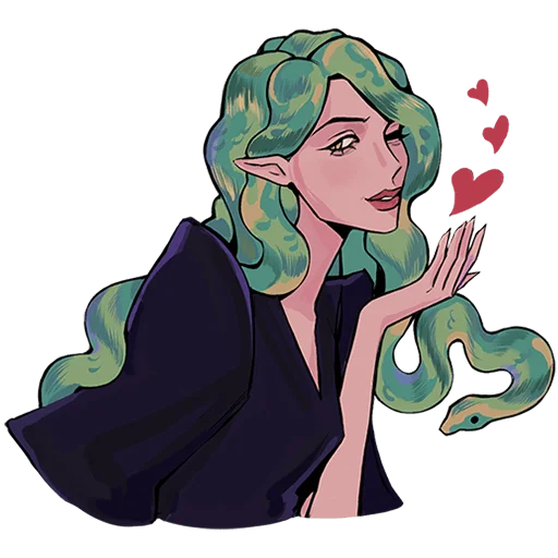 😘 Стикер «Сцилла Без Текста» для Telegram