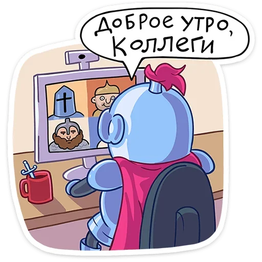 👨‍💻 Стикер «Сэр Альфред IV Длинноносый» для Telegram