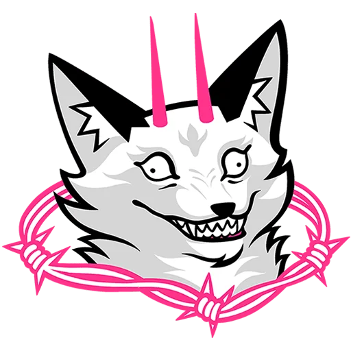 🤪 Стикер «Хищный Лис Без Текста» для Telegram