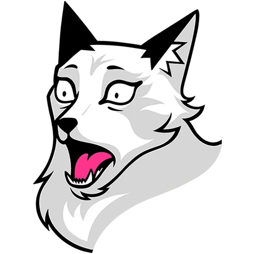 😱 Стикер «Хищный Лис Без Текста» для Telegram