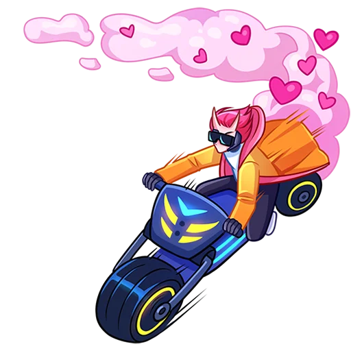 🏍 Стикер «Сонна и Рюдзи Без Текста» для Telegram