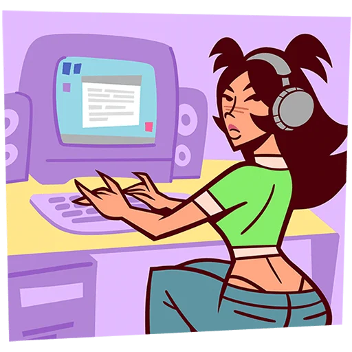 💅 Стикер «Крошка Стейси Без Текста» для Telegram