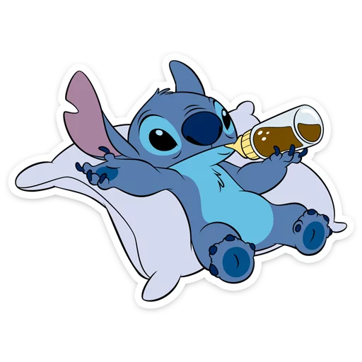 🍼 Стикер «Стич в свитере» для Telegram