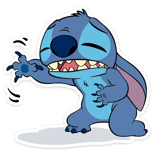 🤒 Стикер «Стич в свитере» для Telegram