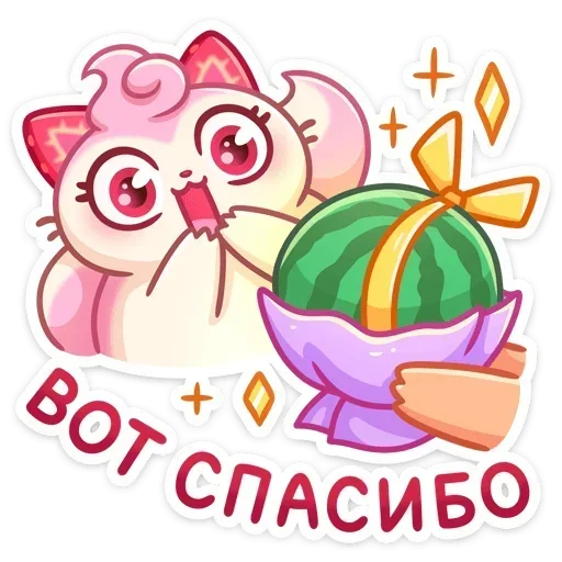 🍉 Стикер «Клубничка Душечка» для Telegram