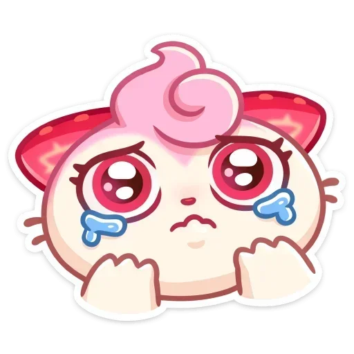 😭 Стикер «Клубничка Душечка» для Telegram