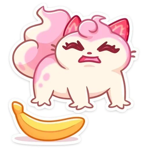 🍌 Стикер «Клубничка Душечка» для Telegram