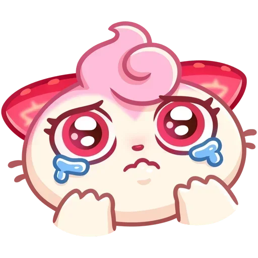 😭 Стикер «Клубничка Душечка Без Текста» для Telegram