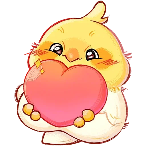❤️ Стикер «Лучик Без Текста» для Telegram