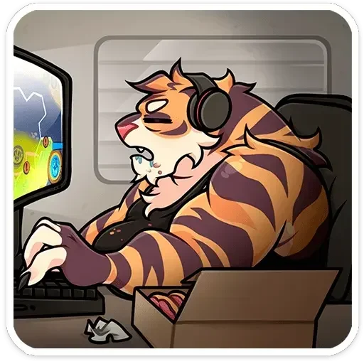 🎮 Стикер «Тай» для Telegram