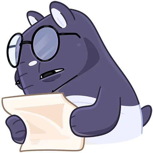 🤓 Стикер «Топаз Без Текста» для Telegram