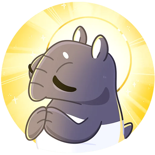 😇 Стикер «Топаз Без Текста» для Telegram